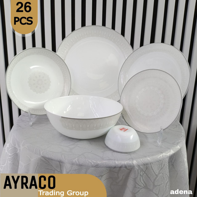 سرویس آکروپال 26 پارچه آدنا خاکستری