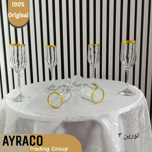 گیلاس خوری تورین کادویی کاوه | گیلاس شفاف و شیک مناسب پذیرایی و هدیه