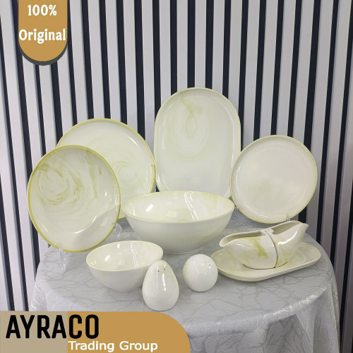 سرویس غذا خوری 31 پارچه استون طرح رنگ سبز دودی