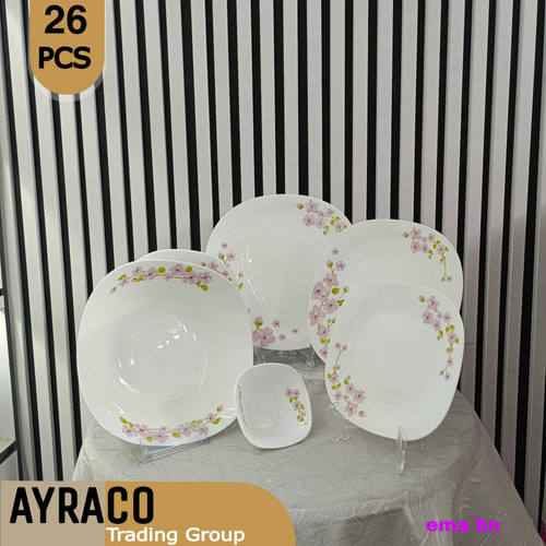 سرویس غذاخوری 26 پارچه مربع اما بنفش