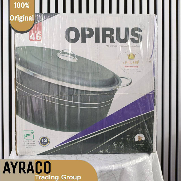 قابلمه سایز 46 برند اپیروس رنگ ( مشکی )